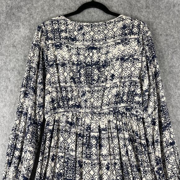 Savanna Jane Maxi Dress Women Large Cut Out Geometric Tribal Boho Peasant NEW - Picture 13 of 16